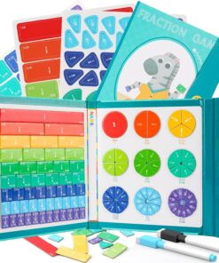Joc magnetic de  matematica, Fractiile, Partile Intregului, 6 ani+
