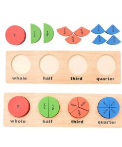 Joc matematica de tip Montessori, Fractiile, Partile Intregului
