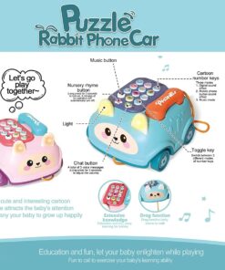 Alternative view of Joc multifuntional, Jucarie de tras si telefon cu sunete si lumini, Albastru