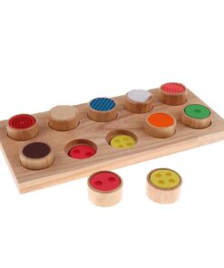 Alternative view of Joc senzorial Montessori pentru recunoașterea texturilor și a culorilor