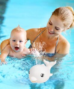 Alternative view of Jucarie de baie, Balena care lumineaza si stropeste, 6 luni+, Alb