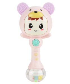 Jucarie interactiva pentru bebelusi, Zornăitoare, 12 luni+, Roz