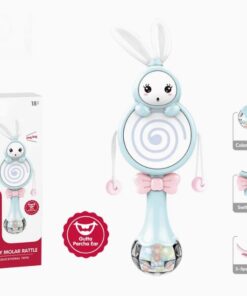 Jucarie interactiva pentru bebelusi,Zornăitoare cu iepuraș, 18 luni+