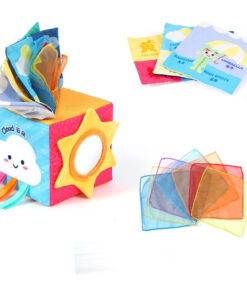 Jucarie senzoriala bebe, Cutia cu batiste, 6 luni+, Vremea