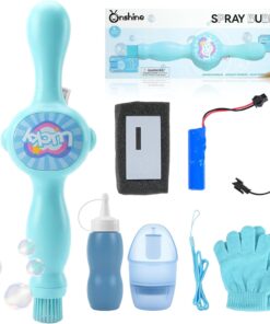 Masina de facut baloane de sapun, Onshine Spray Bubble, Albastru, 3 ani+