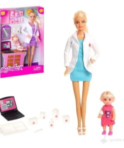 Păpușă Defa Lucy Doctor cu 13 accesorii, 30 cm, 3 ani+