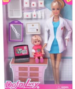 Alternative view of Păpușă Defa Lucy Doctor cu 13 accesorii, 30 cm, 3 ani+