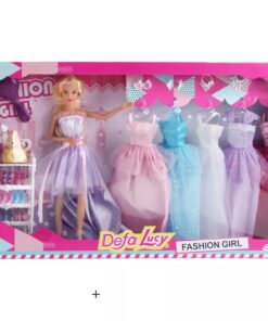 Alternative view of Păpușă cu 21 de accesorii, rochite si pantofi, Defa Lucy, 30 cm, 3 ani+