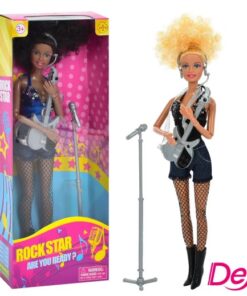 Păpușă cu accesorii, Defa Lucy Rock Star, 30 cm, 3 ani+