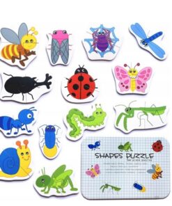 Puzzle duo insecte, 13 modele, 2 piese