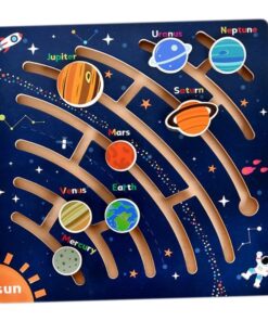 Puzzle educativ 3D, Labirint, Sistemul Solar, 3 ani +