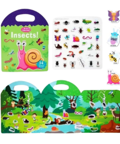 Alternative view of Carte cu 34 stickere reutilizabile - Insecte, 3 ani+