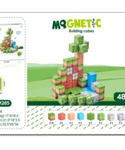 Alternative view of Set de constructie magnetic cu 48 de piese, 3 ani+, Minecraft