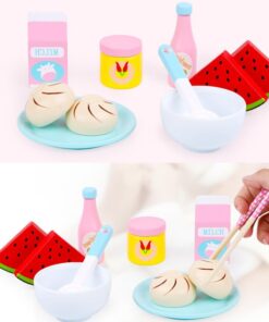 Alternative view of Set de gatit din lemn cu 15 accesorii pentru copii, Mic dejun, 3 ANI