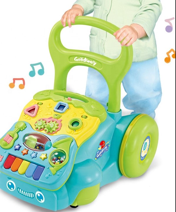 Antepremergator 2 in 1, cu sunete si activitati educative, 12 luni+, Albastru - imagine 4