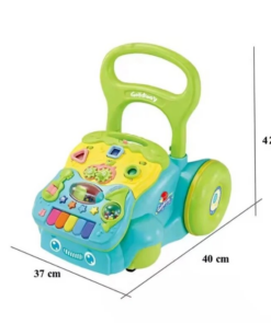 Alternative view of Antepremergator 2 in 1, cu sunete si activitati educative, 12 luni+, Albastru