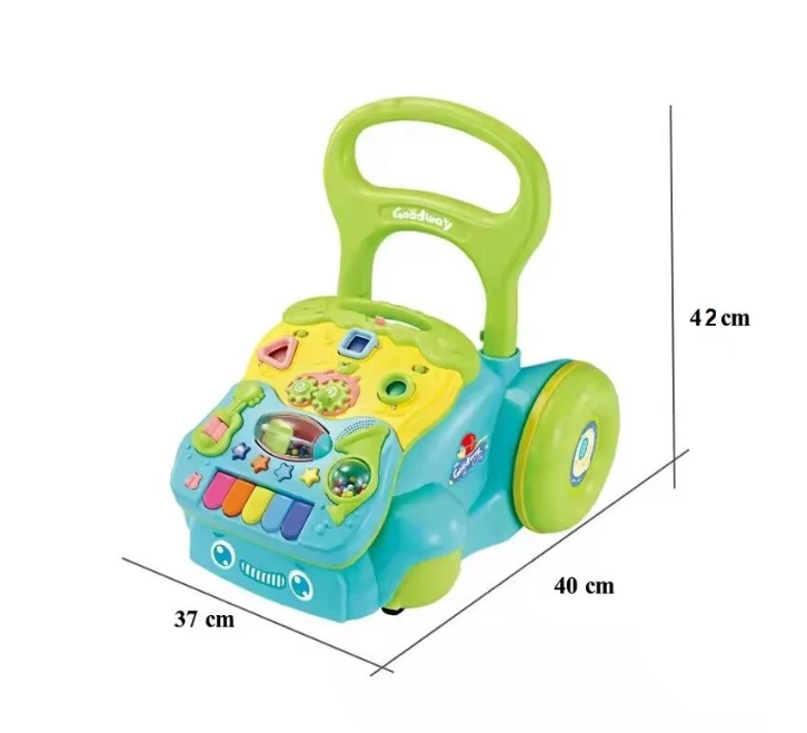 Antepremergator 2 in 1, cu sunete si activitati educative, 12 luni+, Albastru - imagine 2