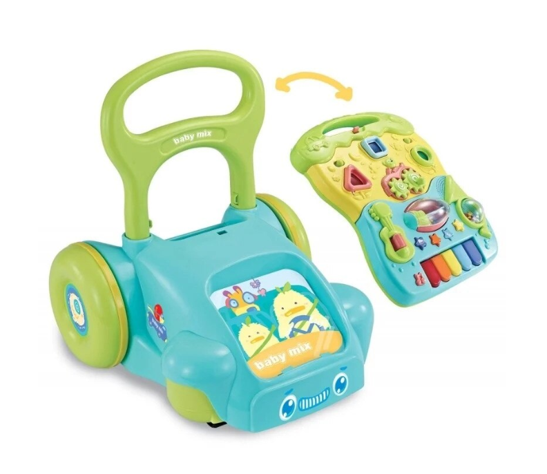 Antepremergator 2 in 1, cu sunete si activitati educative, 12 luni+, Albastru - imagine 5