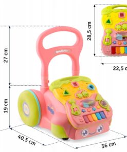Alternative view of Antepremergator 2 in 1, cu sunete si activitati educative, 12 luni+, Roz