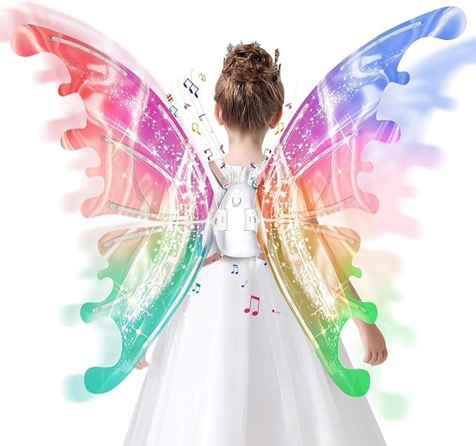 Aripi de zana electrice, cu lumini, Fairy Wings, 3 ani+