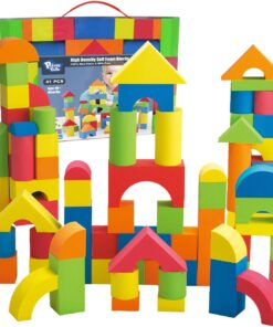 Cuburi de constructie din spuma moale, 41 piese, 18 luni+