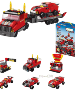 Cuburi de construit 6 in 1, tip lego 1000 Piese, mici, 6 ani+, Camion