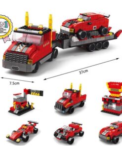 Alternative view of Cuburi de construit 6 in 1, tip lego 1000 Piese, mici, 6 ani+, Camion