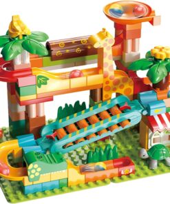 Cuburi de construit tip lego 109 Piese, 3 ani+, Safari
