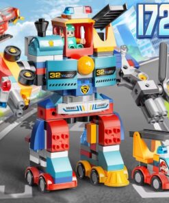 Alternative view of Cuburi de construit tip lego 172 Piese, 3 ani, Robot