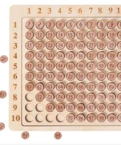 Alternative view of Joc 3 IN 1, interactiv, din lemn cu numere,Tabla Inmultirii-Adunarii-Scaderii, 7 ani+