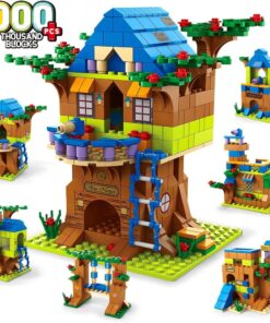 Joc de constructie cu 1000 piese, tip LEGO, 6 IN 1, 6 ani+