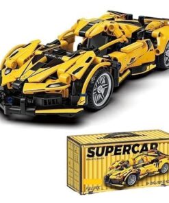 Joc de constructie cu 422 piese, tip LEGO, Supercar, 6 ani+