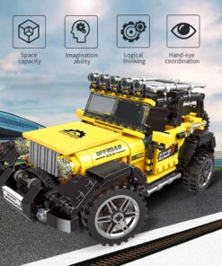 Alternative view of Joc de constructie cu 482 piese, tip LEGO, Offroad Adventure, 6 ani+