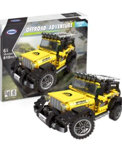 Joc de constructie cu 482 piese, tip LEGO, Offroad Adventure, 6 ani+