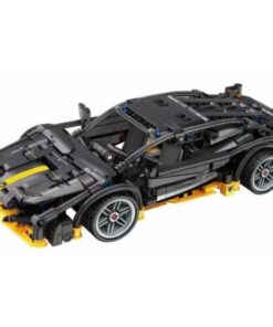 Alternative view of Joc de constructie cu 589 piese, tip LEGO, Supercar Negru, 6 ani+