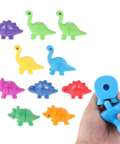 Joc educativ de asociere,Puzzle 3D cu 2 piese, Dinozauri, 18 luni+