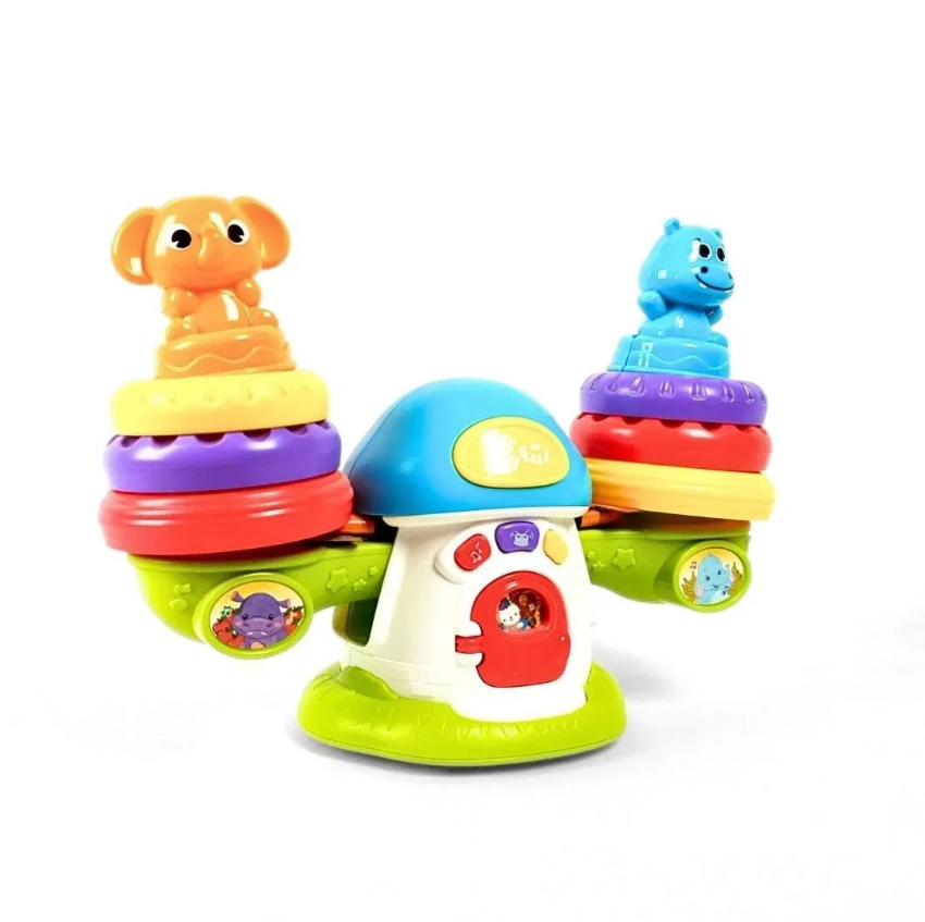 Jucarie educativa si interactiva bebelusi, Balanta- Albastru, 18 luni+ - imagine 4
