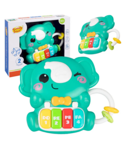 Jucarie muzicala bebelusi cu pian, Elefant, 18 luni+