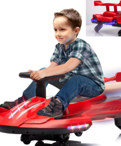 Kart electric cu baterie de 12V, USB integrat și efect de fum, 3 Ani+, Rosu