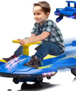 Kart electric cu baterie de 12V, USB integrat și efect de fum, 3 Ani+, Albastru