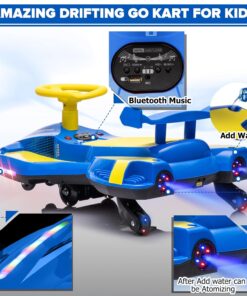 Alternative view of Kart electric cu baterie de 12V, USB integrat și efect de fum, 3 Ani+, Albastru