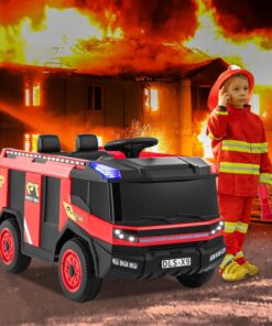 Alternative view of Masina Electrica 12V cu 2 Locuri, Telecomanda si Rezervor de Apa, Pompieri, 2 ani+
