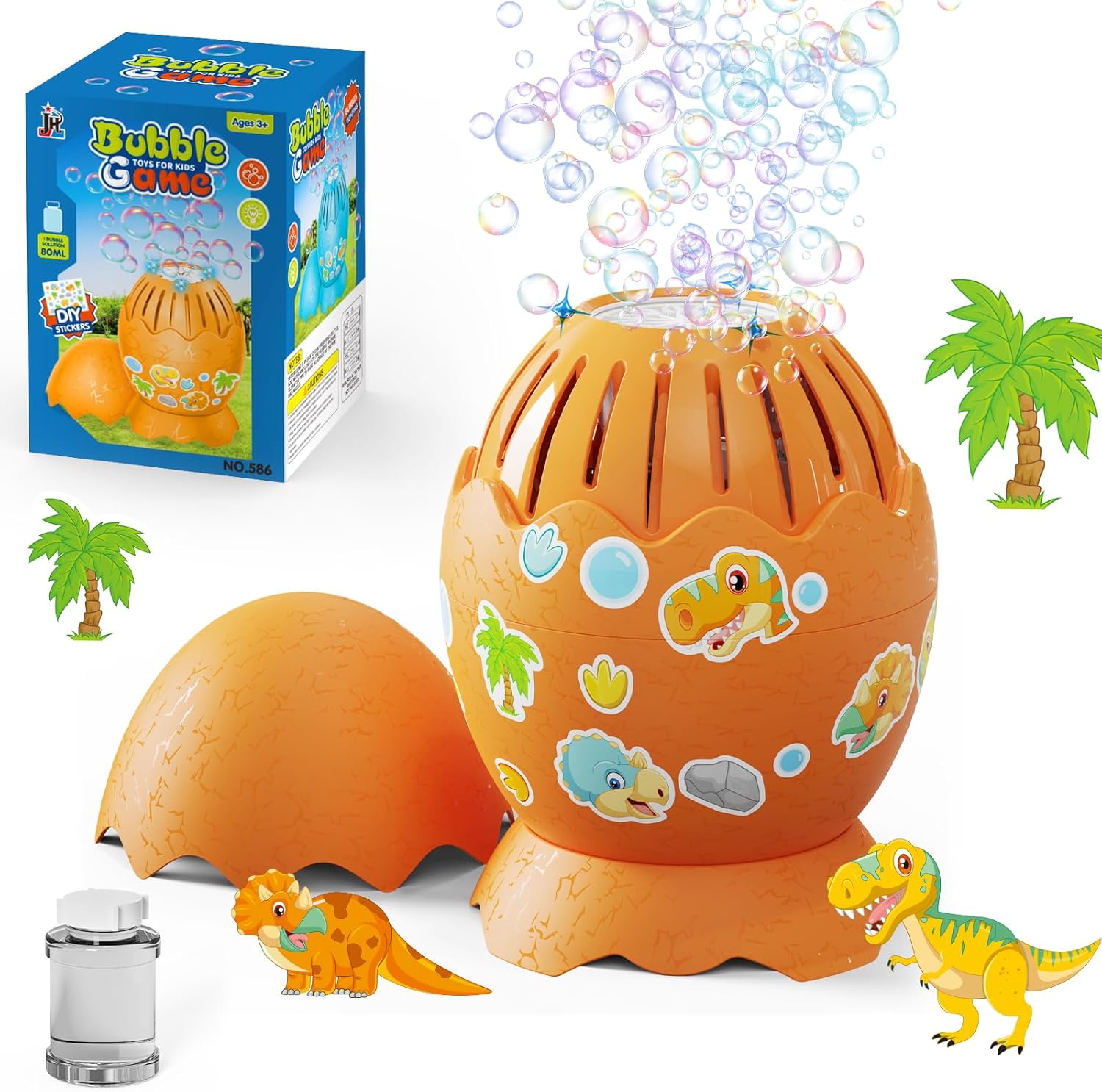 Masina automata de facut baloane de sapun, Dino Bubble MACHINE, 3 ani+