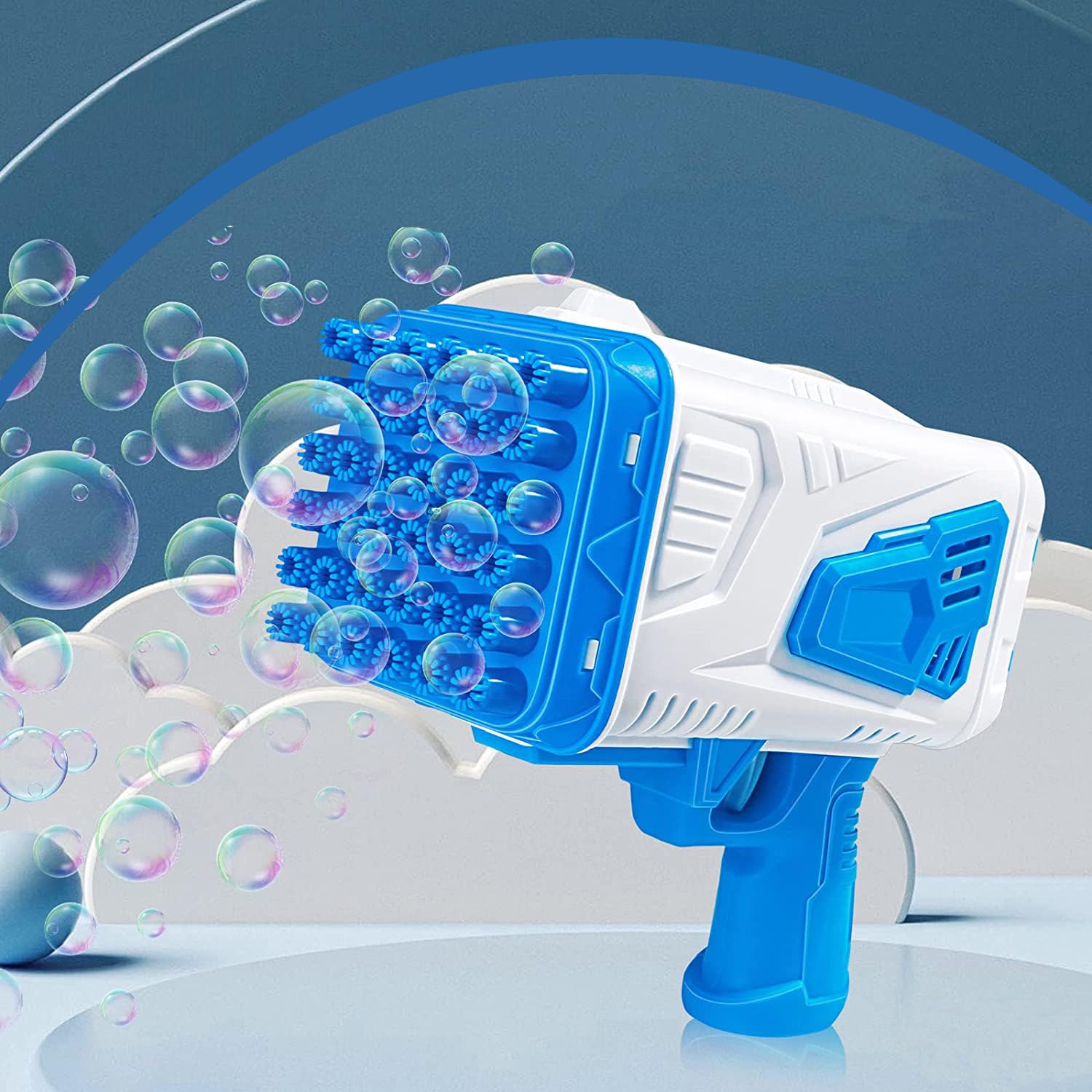 Masina automata de facut baloane de sapun, Hole Light, Bubble MACHINE, Albastru - imagine 3