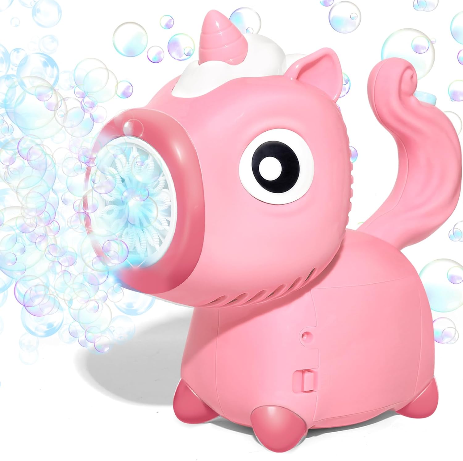 Masina automata de facut baloane de sapun, Unicorn Bubble MACHINE, 3 ani, Roz
