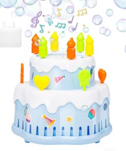 Masina de facut baloane de sapun, Birthday Cake, Albastru, 3 ani+