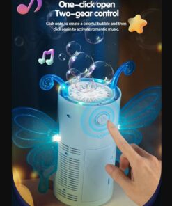 Alternative view of Masina de facut baloane de sapun, Butterfly Bubble, mini, Albastru, 3 ani+