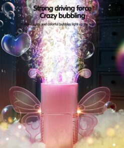 Alternative view of Masina de facut baloane de sapun, Butterfly Bubble, mini, Roz, 3 ani+