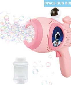 Masina de facut baloane de sapun, Pistol electric, Roz, 3 ani+