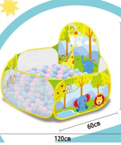 Alternative view of Tarc de joaca pentru copii,120 cm x 74 cm x 60 cm si 100 bile colorate, Safari
